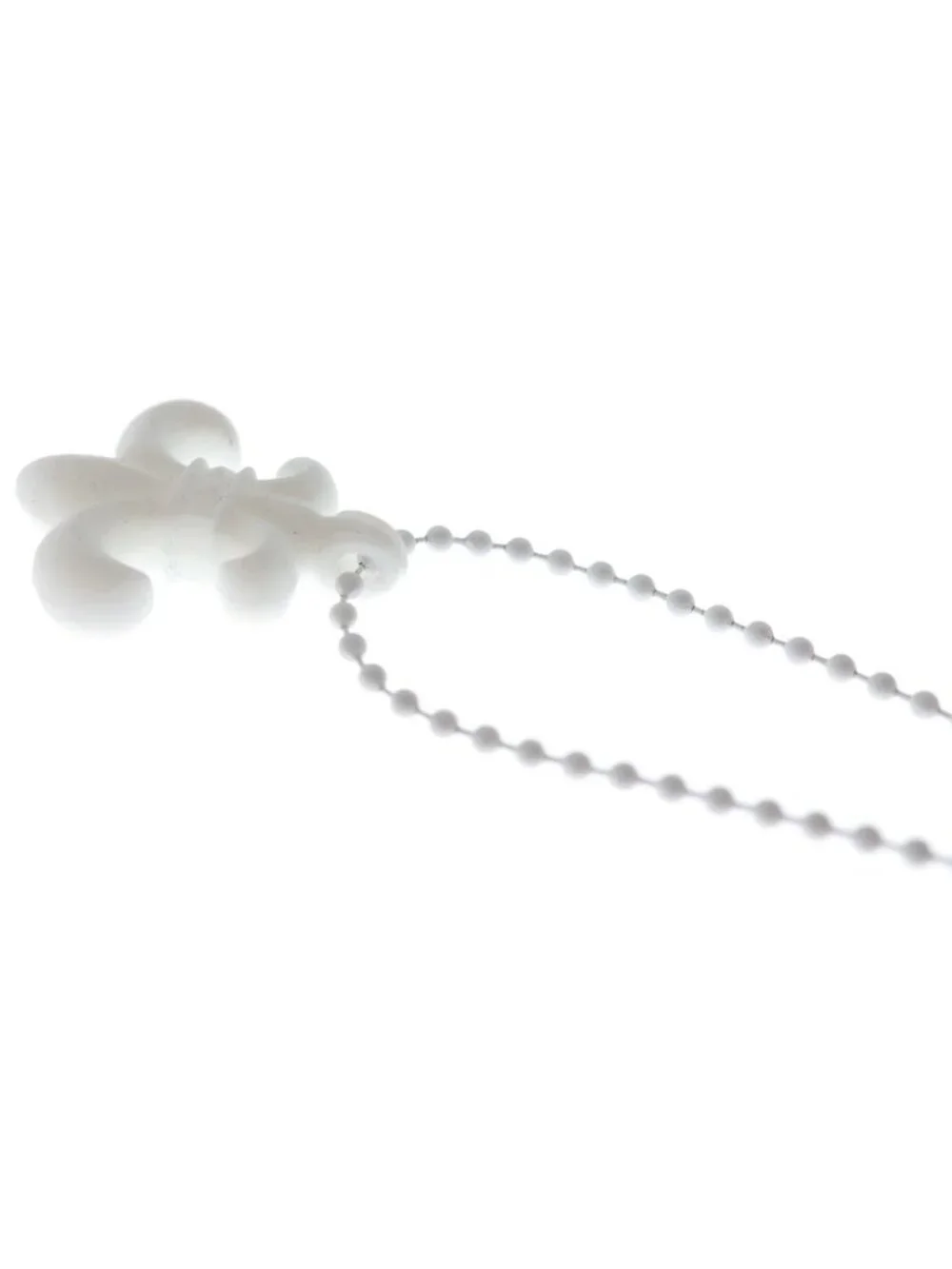 Chrome Hearts Rubber BS Fluer Flare Silicone Necklace White